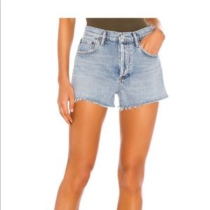 Agolde Parker Vintage Cut Off Short in Riptide